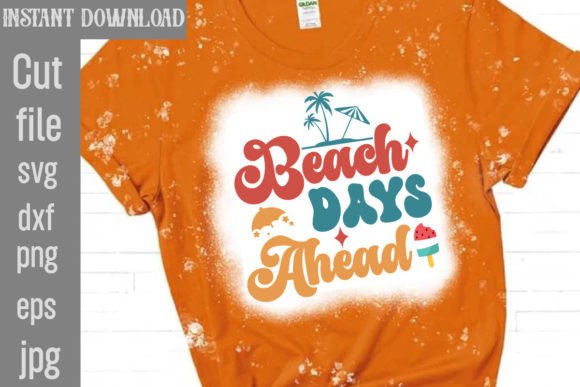 Beach Days Ahead Retro SVG Graphics