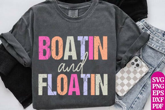 Boatin and Floatin Png Summer Lake Graphics for T-Shirt Designs