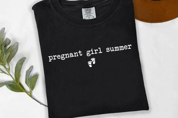 Comfort Colors® Pregnant Girl Summer Graphics