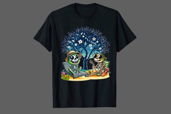 Frog Summer T Shirt Design