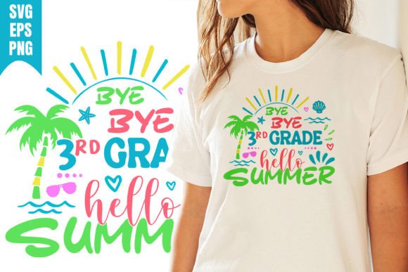 Hello Summer 3rd Grade School SVG Graphics