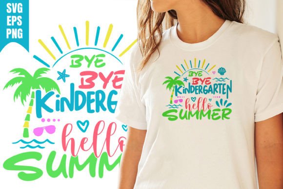 Hello Summer Kindergarten School SVG Graphics
