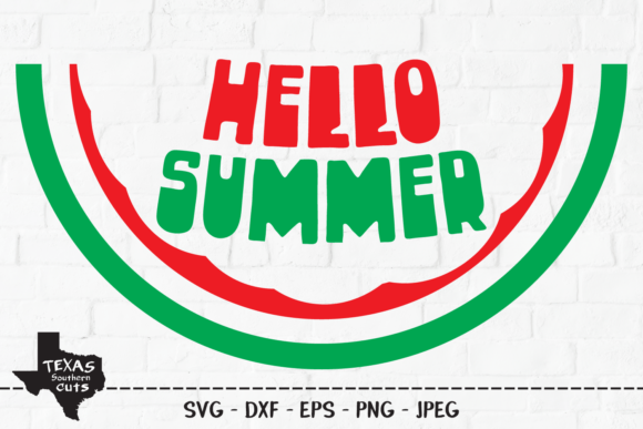 Hello Summer Watermelon - Shirt Design