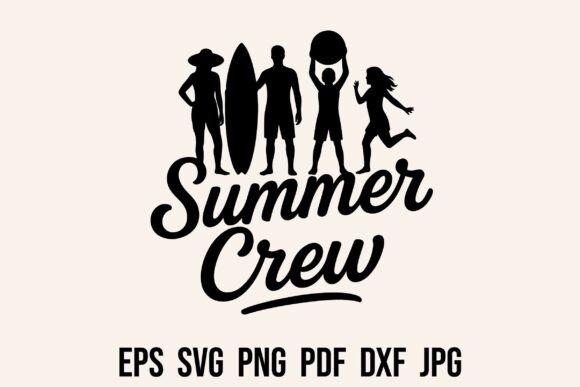 Retro Summer Crew SVG Tshirt Sublimation Graphics