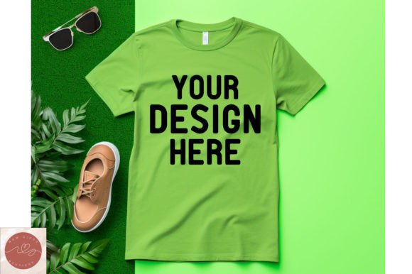 Summer Beach Model T-shirt Mockup