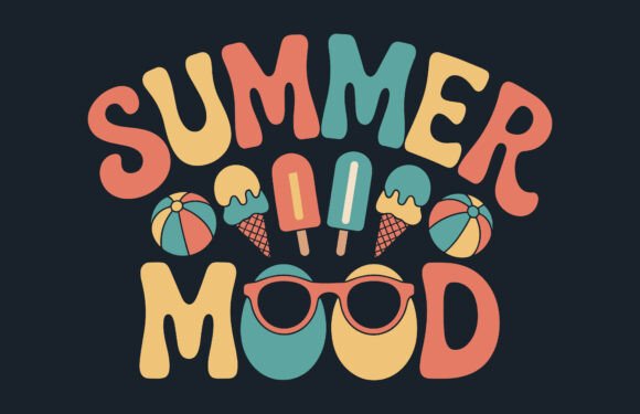 Summer Mood SVG Clipart T-Shirt Design