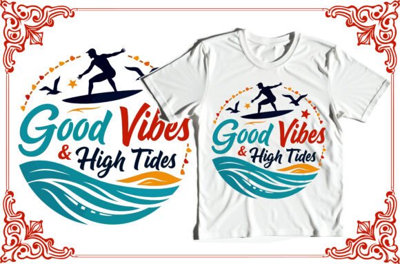 Summer Surf T-Shirt Design Graphics