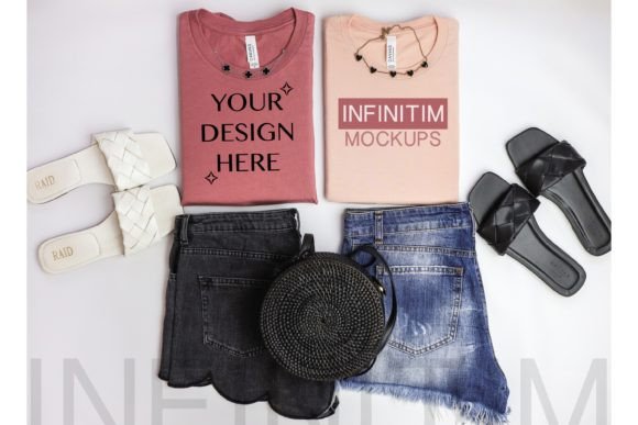 Summer Tshirt Mockups Bella Canvas 3001