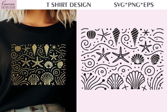 Summer Vibes Ocean T-shirt Shell SVG