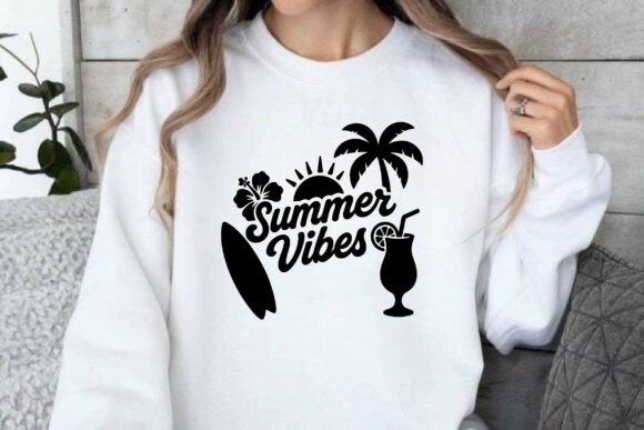 Summer Vibes Retro Vintage T-shirt PNG Graphics