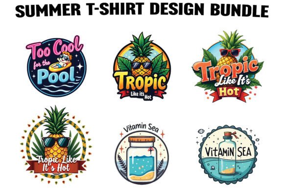Summer Vibes T-Shirt Bundle: Graphics for a Sunny Season
