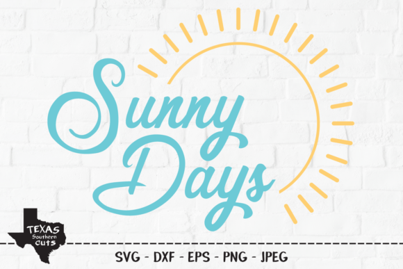 Sunny Days - Summer Shirt Design Graphics