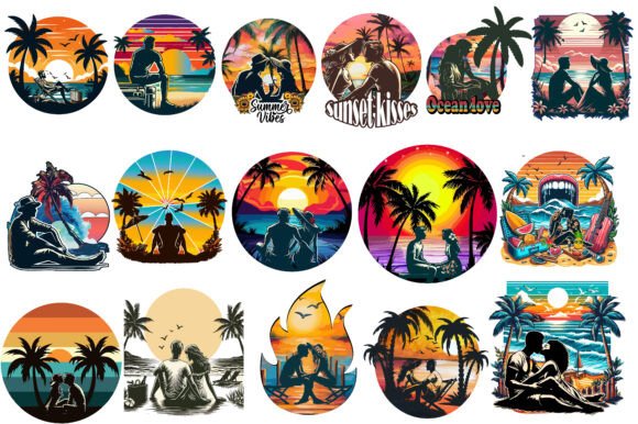 Vintage Summer Beach T-Shirt 30 Design